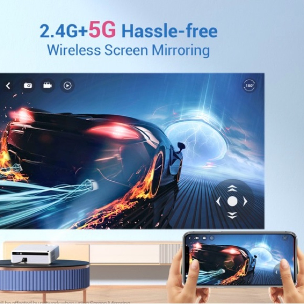Brand New Vankyo Wireless WiFi Projector Upgraded Performance 630W
